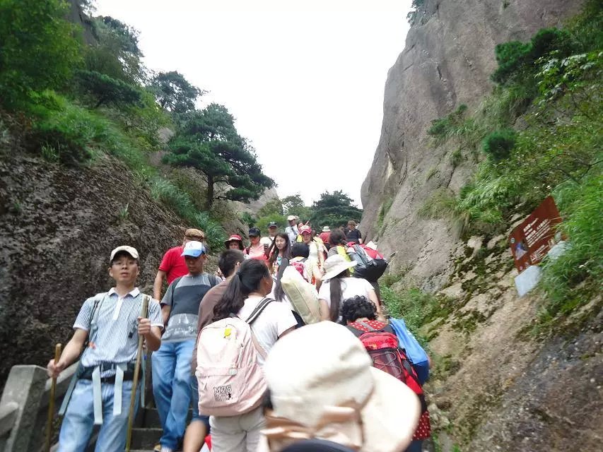 黄山旅游自拍照片